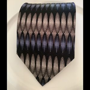Necktie by Valerio Garati VG men’s brown blue nice designs very professional